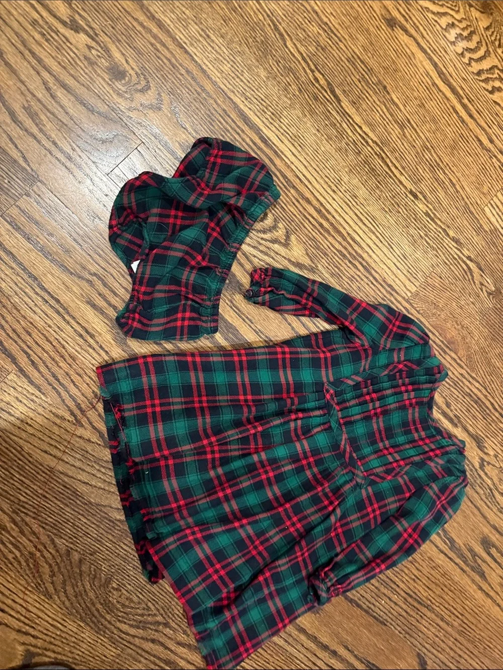 Ralph Lauren Red and Green Plaid Toddler Dress